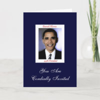 Invitación del fiesta de la inauguración de Obama