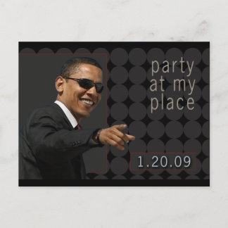 Invitación del Fiesta de la Inauguración de Obama
