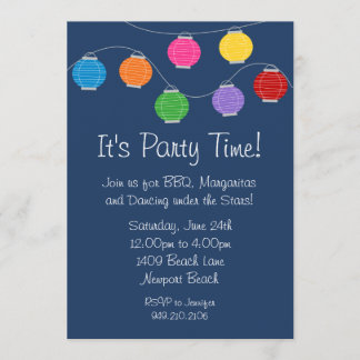 Invitación del fiesta de la linterna