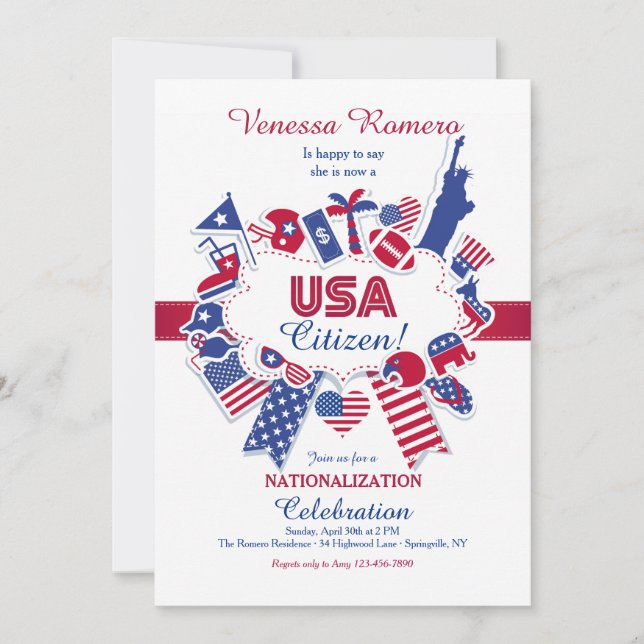 Invitación del fiesta de la nacionalización del (Anverso)