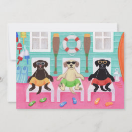 Invitación del Fiesta de la piscina infantil Beach