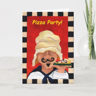 Invitación del fiesta de la pizza