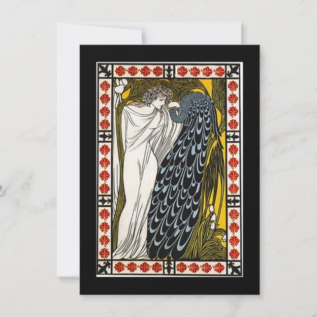 Invitación del fiesta de la toga de la diosa y del (Anverso)