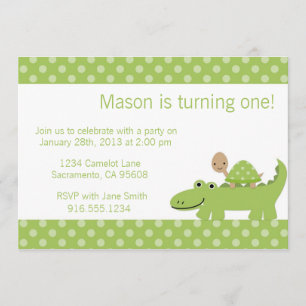 Invitación del fiesta de la tortuga y del