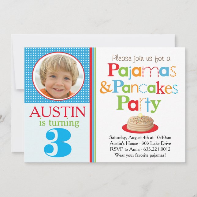 Invitación del fiesta de las crepes y de los (Anverso)