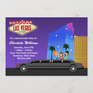 Invitación del fiesta de Las Vegas Bachelorette