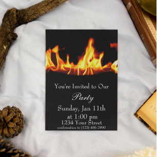 Invitación del Fiesta de Llama al Fuego