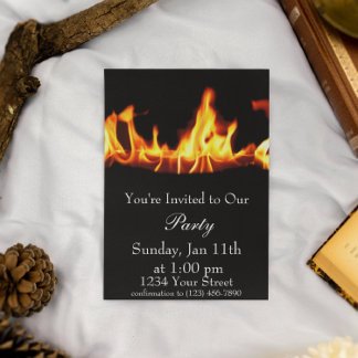 Invitación del Fiesta de Llama al Fuego