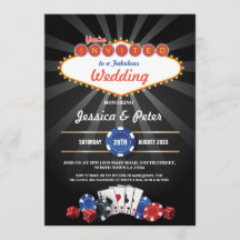 Invitación del Fiesta de Los Bodas Casino de Las V