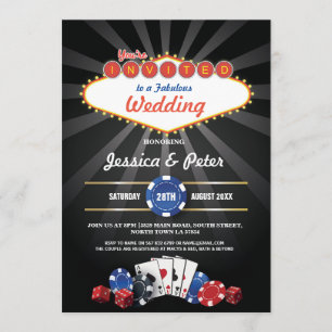 Invitación del Fiesta de Los Bodas Casino de Las V