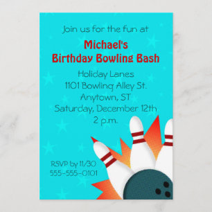 Invitación del fiesta de los bolos del ilustracion