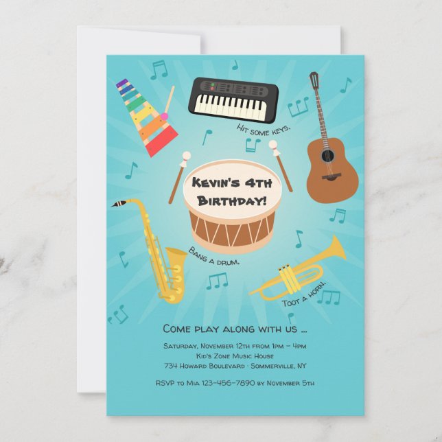 Invitación del fiesta de los instrumentos (Anverso)