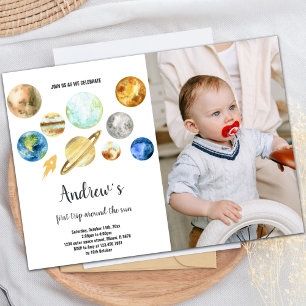 Invitación del Fiesta de los niños del espacio ult