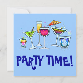 INVITACIÓN DEL FIESTA DE LOS VIDRIOS DE CÓCTEL
