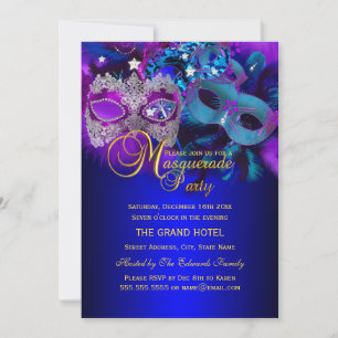 Invitación del Fiesta de Mascaradas de Mascaradas