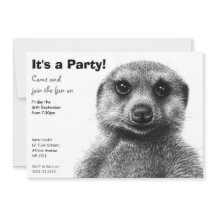 Invitación del fiesta de Meerkat