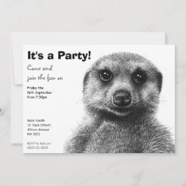 Invitación del fiesta de Meerkat