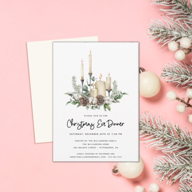 Invitación del Fiesta de Navidades de Velas de col (Subido por el creador)