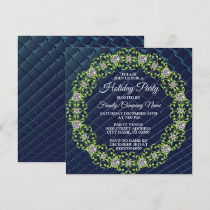 Invitación del Fiesta de navidades Green Design Un