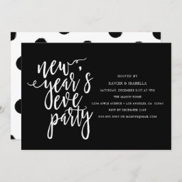 Invitación del fiesta de Noche Vieja