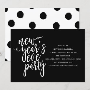 Invitación del fiesta de Noche Vieja