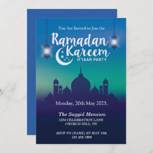 Invitación del fiesta de Ramzan Kareem Iftar