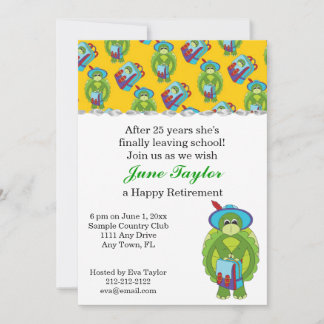Invitación del fiesta de retiro de los profesores