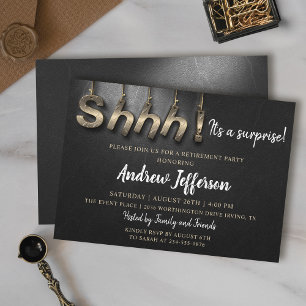 Invitación del Fiesta de retiro de sorpresas en ne