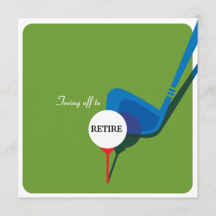 Invitación del fiesta de retiro del golf - consiga