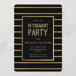 Invitación del fiesta de retiro - personalizar,