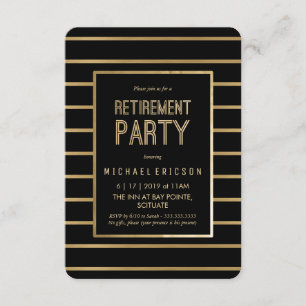 Invitación del fiesta de retiro - personalizar,