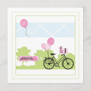 Invitación del fiesta de sorpresa