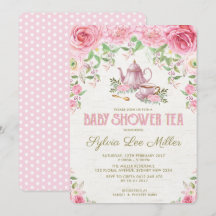 Invitación del Fiesta de té de la cocina de Baby S