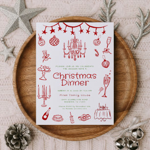 Invitación del Fiesta de trabajo de Ilustraciones 