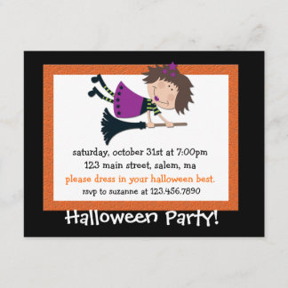Invitación del fiesta de Witchy Halloween