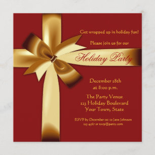 Invitación del fiesta del abrigo de regalo de