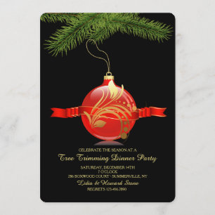 Invitación del fiesta del ajuste del árbol