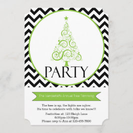 Invitación del fiesta del ajuste del árbol de