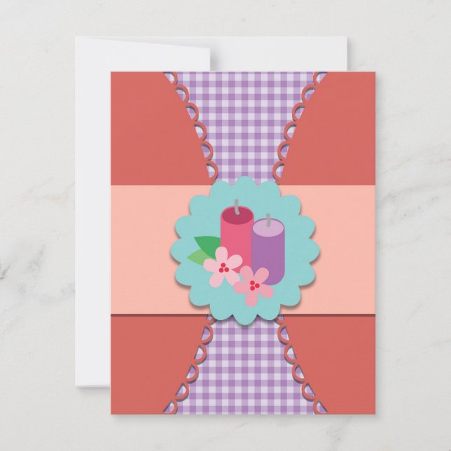 Invitación del fiesta del balneario para los niños (Anverso)