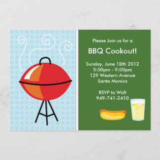 Invitación del fiesta del Bbq
