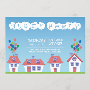 Invitación del Fiesta del Bloque de Vecindad