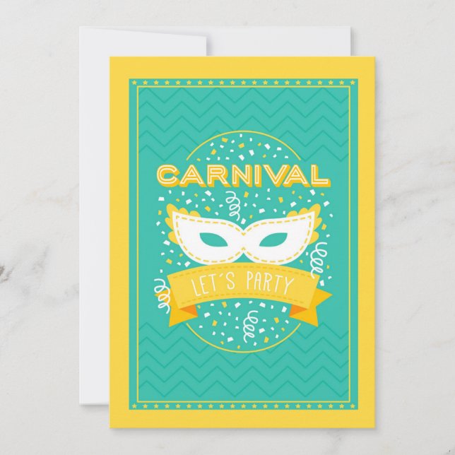 Invitación del fiesta del carnaval (Anverso)