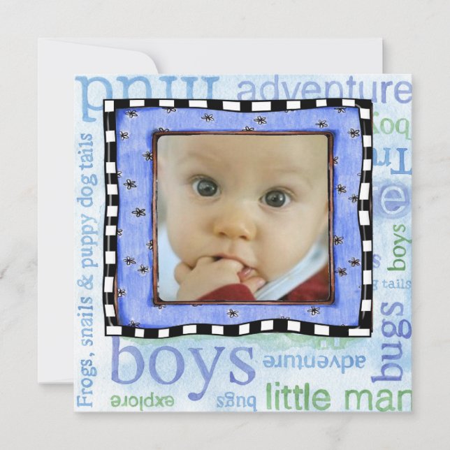 invitación del fiesta del día de la adopción (Anverso)