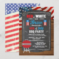 Invitación del fiesta del Día de la Independencia 