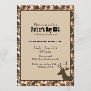 Invitación del fiesta del día de padre de los