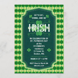 Invitación del fiesta del día de St Patrick