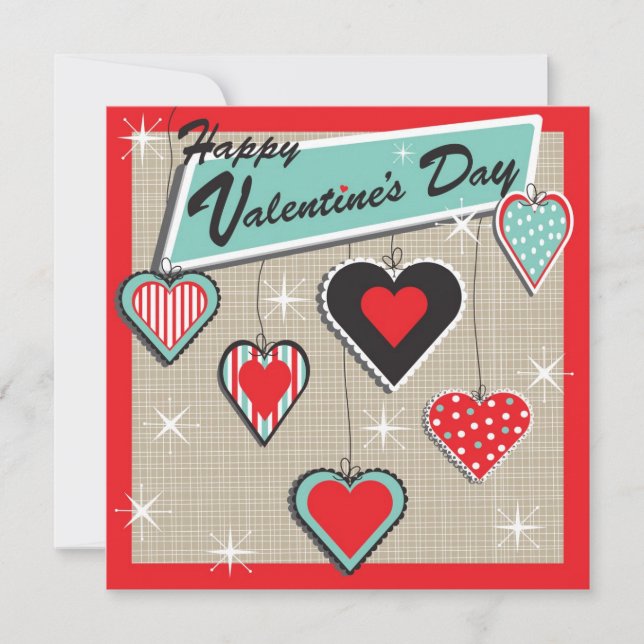 Invitación del Fiesta del El día de San Valentín r (Anverso)