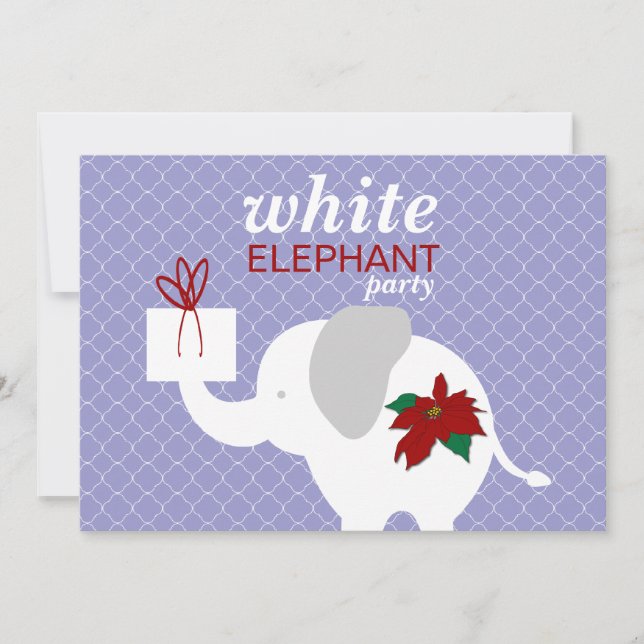 Invitación del fiesta del elefante blanco (Anverso)