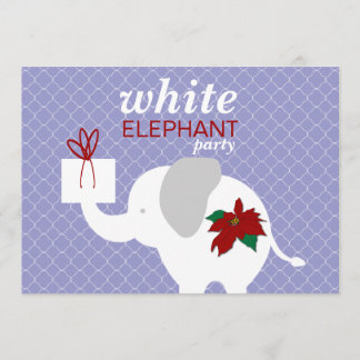 Invitación del fiesta del elefante blanco