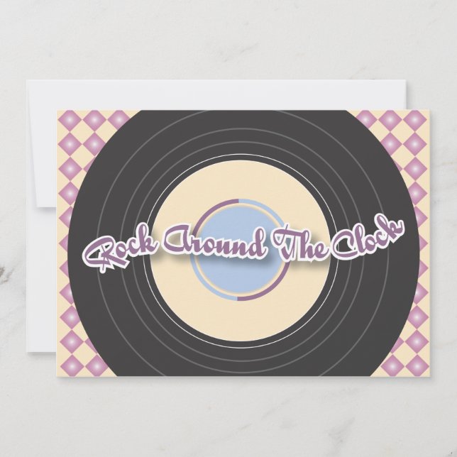 invitación del fiesta del expediente de los años (Anverso)